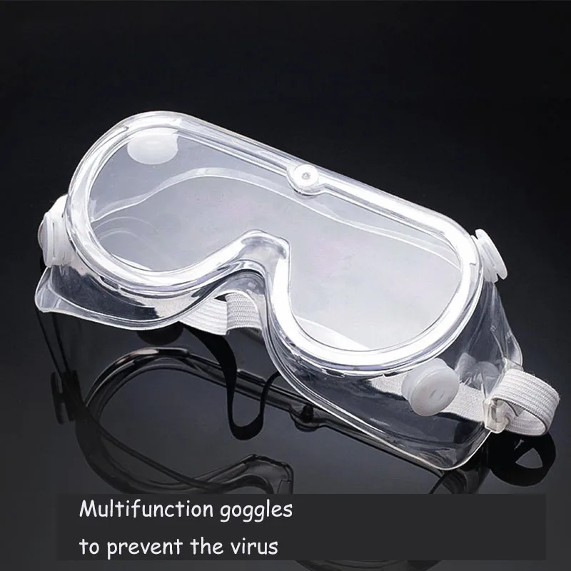 
Splash Resistant Lens Breathable Valves Anti-Fog Safety Glasses, Over-Glasses with Soft Nose Piece 