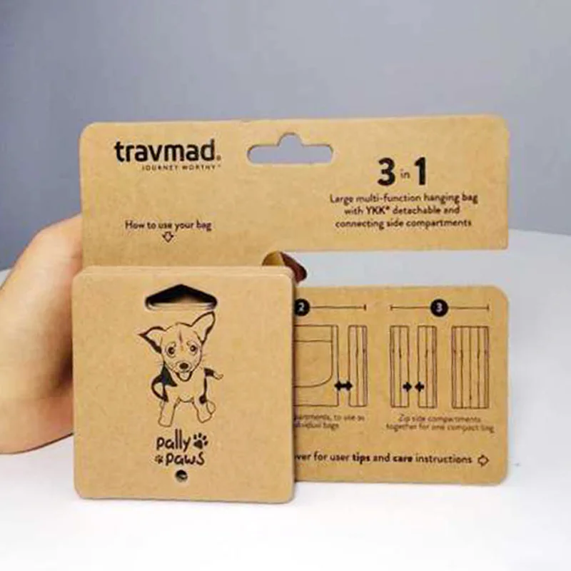 
Custom printing logo Paper card kraft paper card display card wholesale 