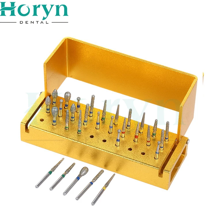 

Factory Supplier Dental Stainless Steel Round Diamond Burs, Silver