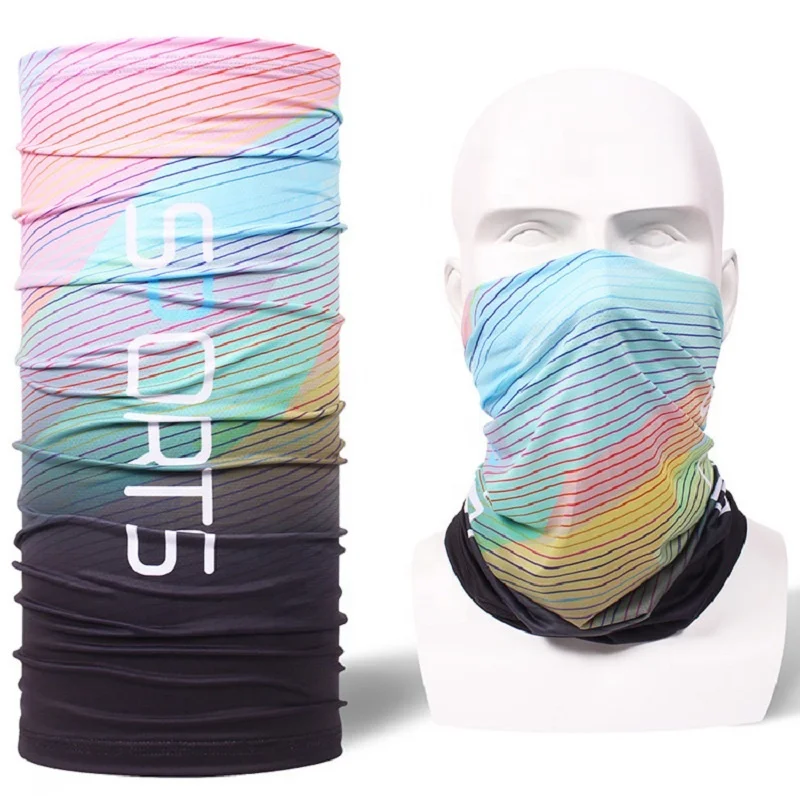 

Ice Thin Breathable Outdoor Riding Magic Scarf Cool Solid Color Neck Cover Sunscreen Mask Neck Cover Outdoor Cycling Face Mask, 4 colors