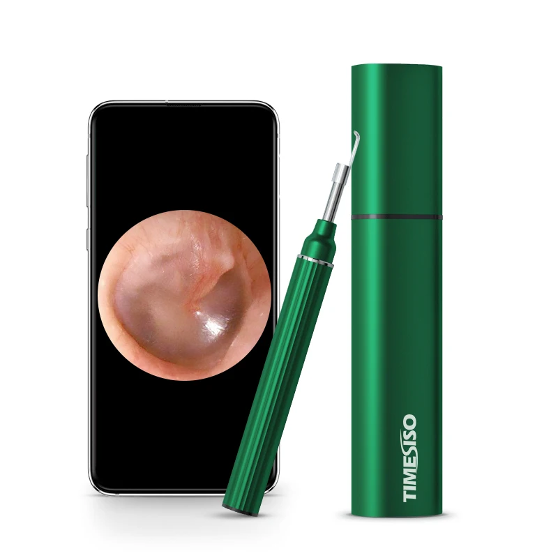 

New Design Spiral Portable Care Electric Nose Ear Endoscope Cleaner Visual Earpick Ear Cleaning Set for iOS, Red green black