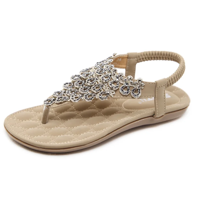 

Latest Style Summer Platform Sandalias De Playa Slip on Women Leather Thong Arabic Sandals for Lady Dubai Style Shoes, Blue, apricot