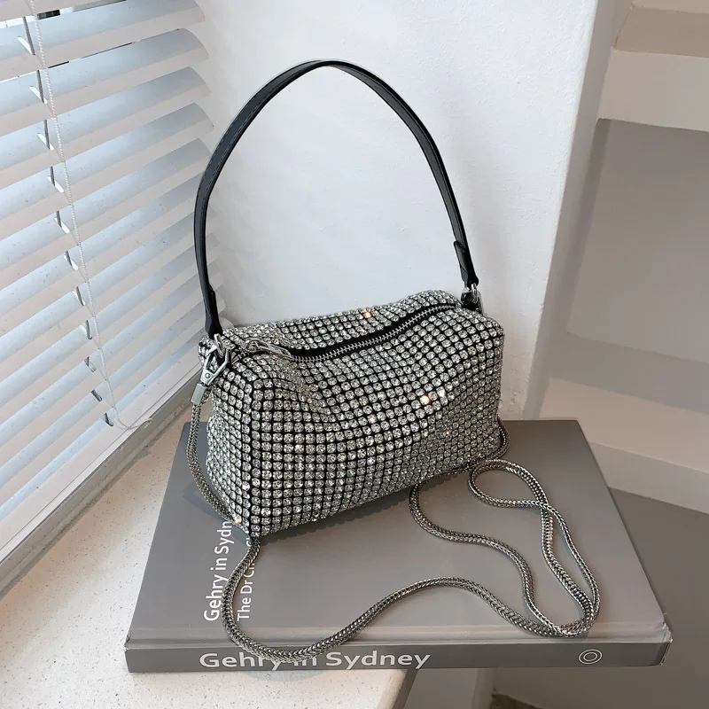 

Luxury New fashion under the armpit bag full drill bag Diamond Rhinestone Crossbody Bags