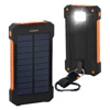 Solar Power Bank 5000mah Extreme Mobile Phone Battery Charger Pack Dual USB LED with Climbing Hook