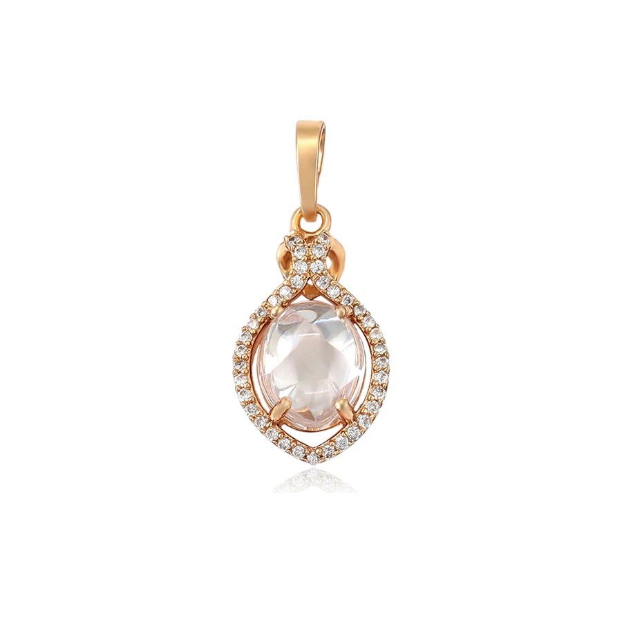 

36054 xuping New Wholesale Price Drop Shape Large Zircon Pendant Without Necklace