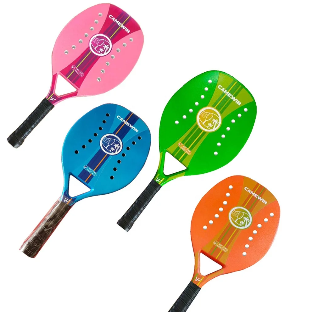 

Ready to ship New style design professional beach tennis rackets customized DIY logo padel glass carbon fiber EVA paddle racket