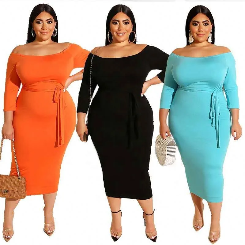 

High quality cheap plus size male for women plain dress at the Wholesale Price, Shown