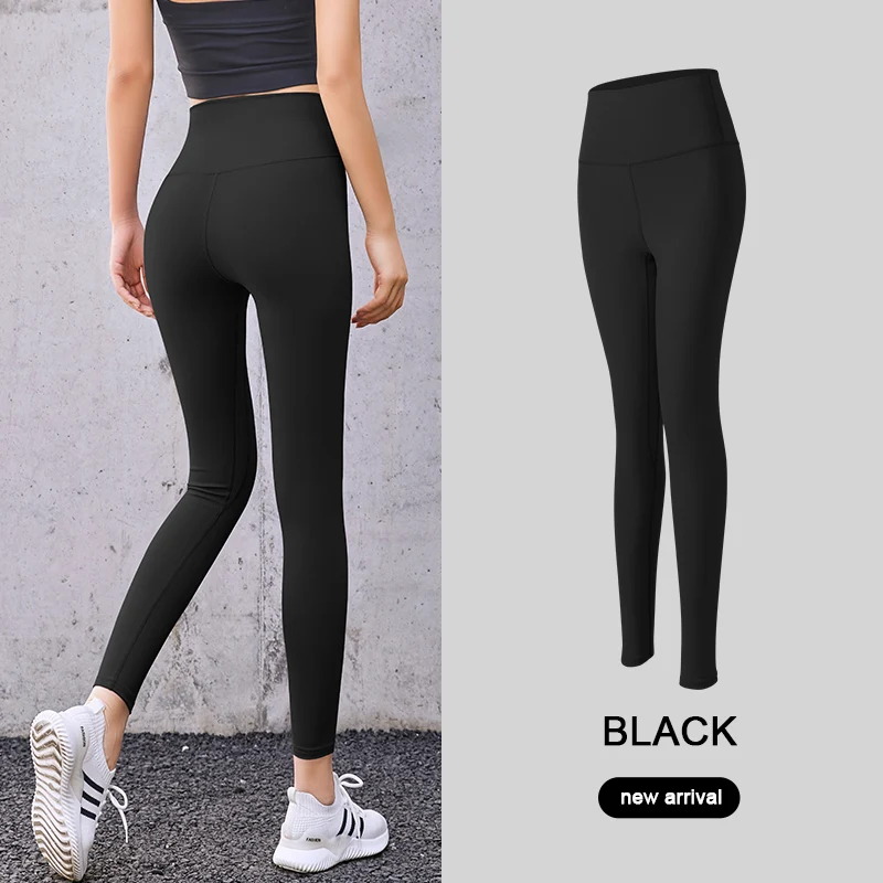 

Eco-friendly breathable black fitness gym sweat jogger pantalon de long leggings yoga pants wear high-waisted trousers for women, Picture shows