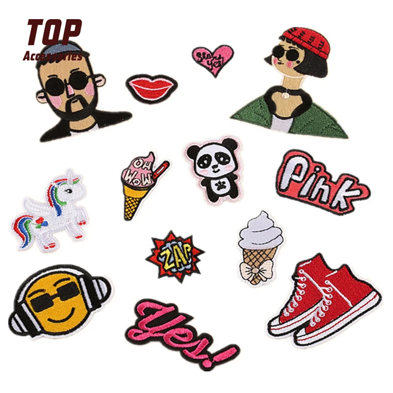 

Factory Price Computer Embroidery Badge Patch DIY Handmade Accessories Embroidery Cloth Stickers