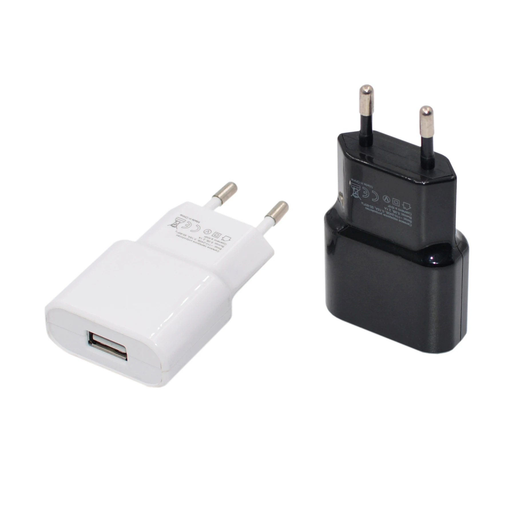 

Huaye universal competitive price slim single port 5V 2.4A wall travel charger for iPhone smart phone EU adapter usb, White