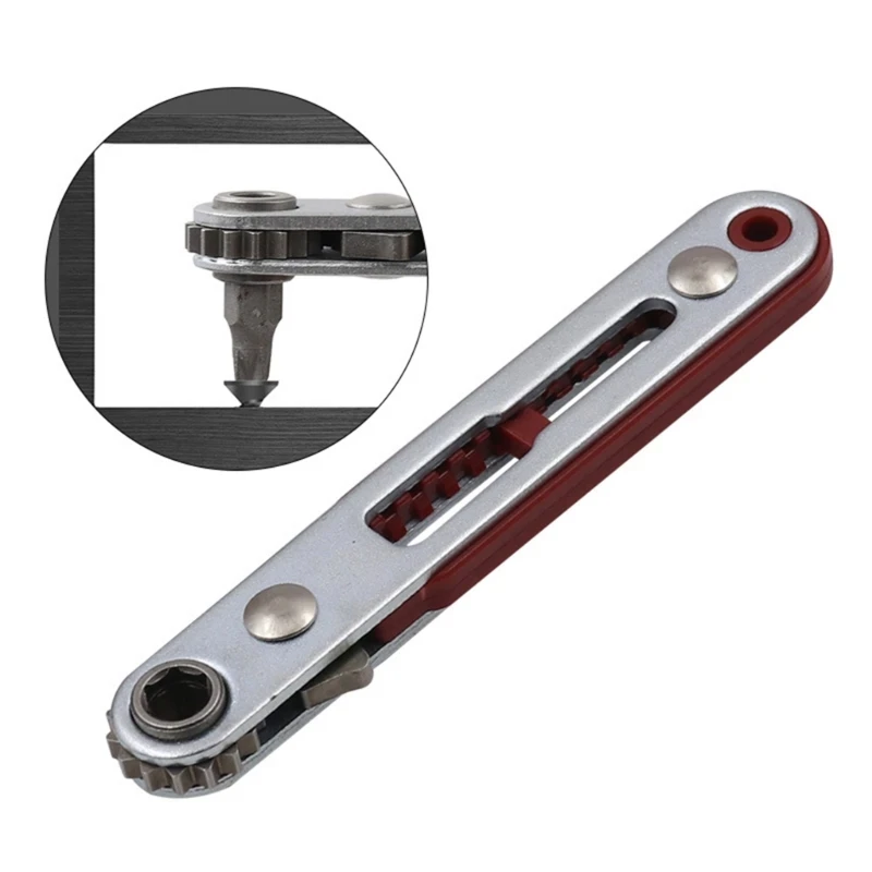 Mini 1/4" Ratchet Wrench Quick Ratchet Socket Wrench Screwdriver Handle Hex Quick Release Wrench Spanner Hand Repair Tools