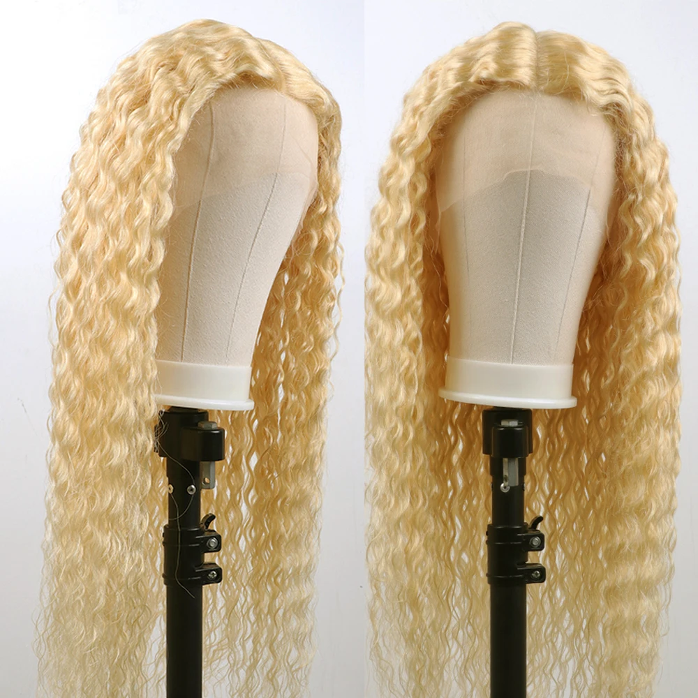 

Addictive Cuticle Aligned Virgin Hair Vendors Indian Hair Wig Blonde 613# 13x4 Transparent Frontal Deep Water Wave Brazilian Wig