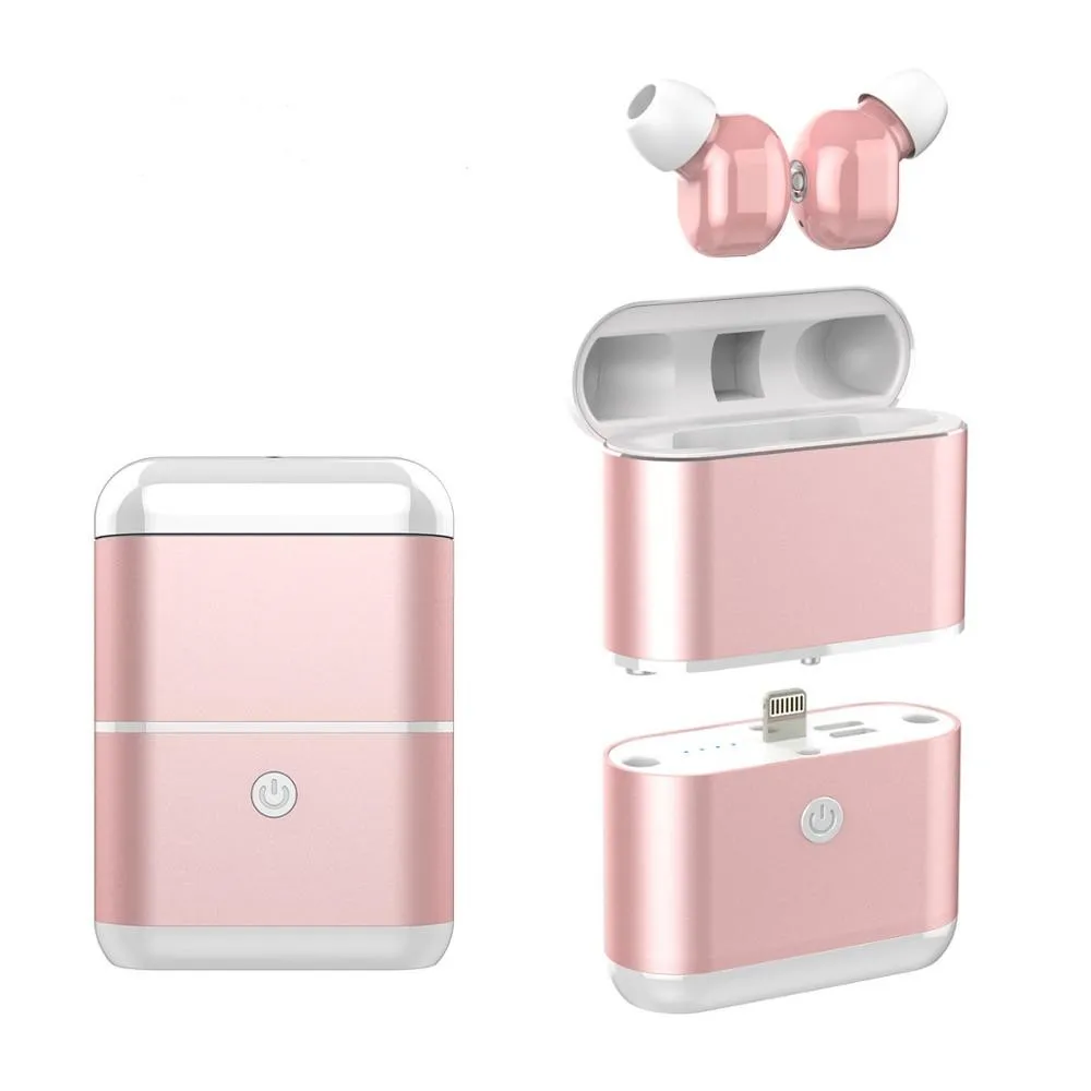 

M1T TWS Waterproof Dual Wireless earbuds Noise Cancelling headset Sports Stereo Earphone in ear Headphones with Mic powerbank