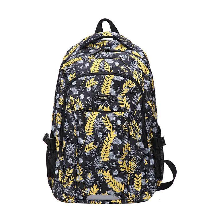 

Aoking Wide shoulder straps designed for comfort High Capacity Nylon Backpack Kids Girls School Bag Laptop Mochilas