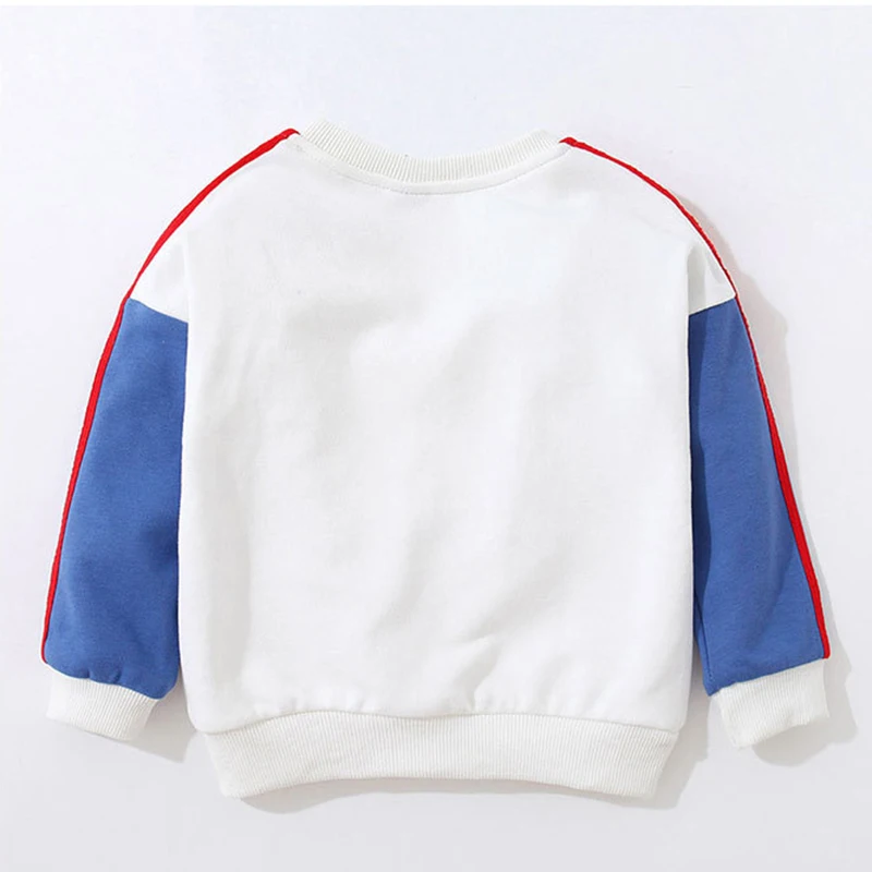 Children's clothing kids casual fashion cartoon smiley color matching boy sweatshirt