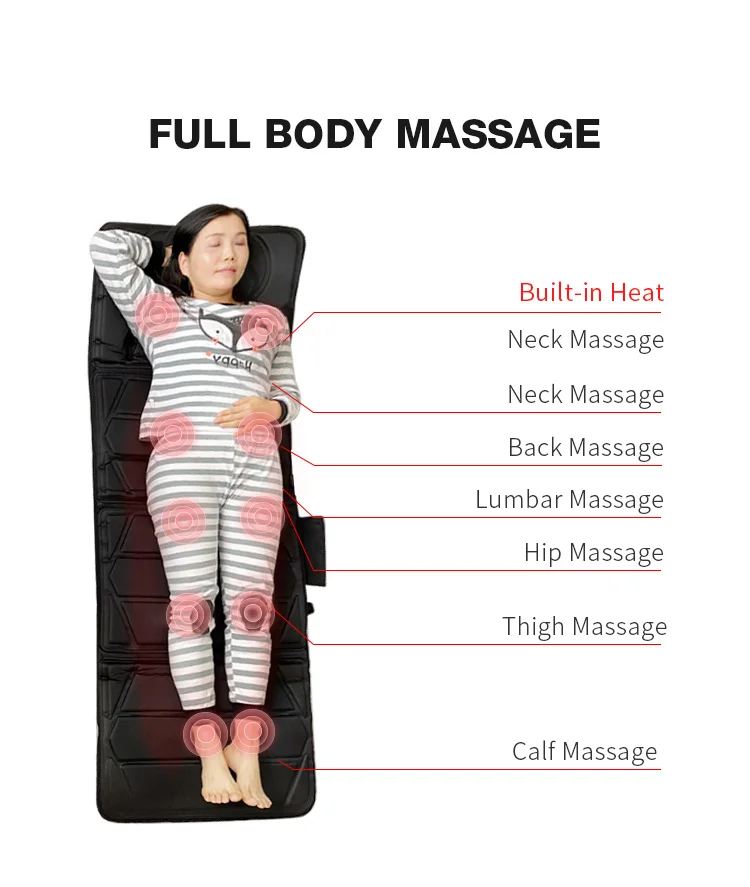 10 Motors Vibrating Massager Massage Mattress And Massage Bed Mattress