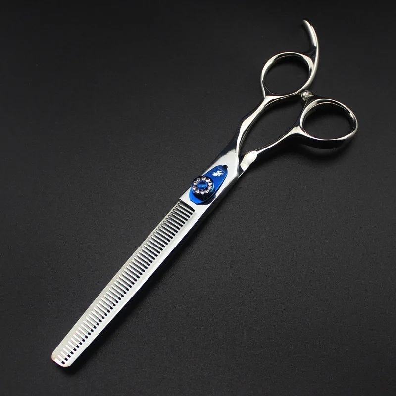 

Professional grade 7.0 inch Freelander gemstone teeth scissors thin pet teeth scissors