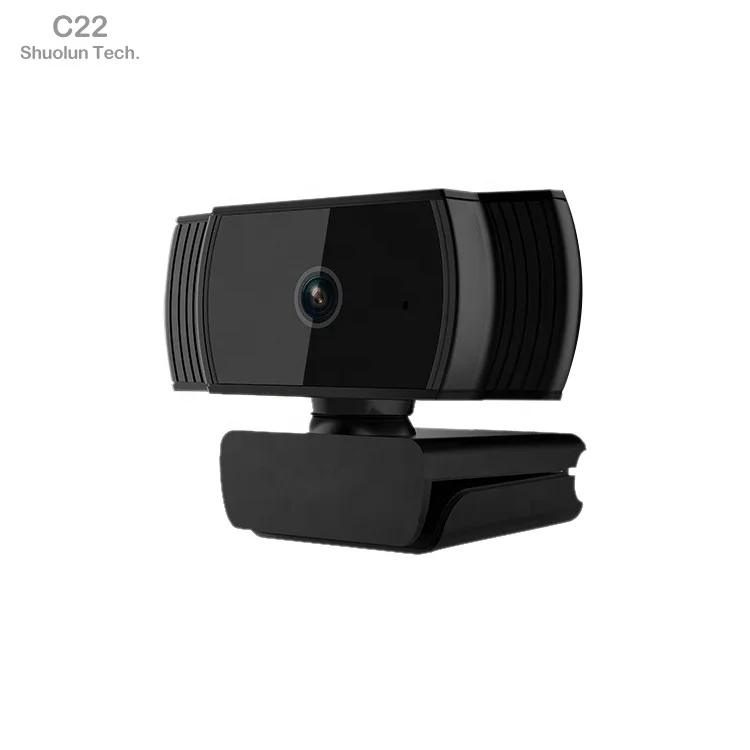 
Shuolun C22 Stock Original Black Full HD 30 FPS Field of View 90 Degrees USB Webcam for Computer Monitor 