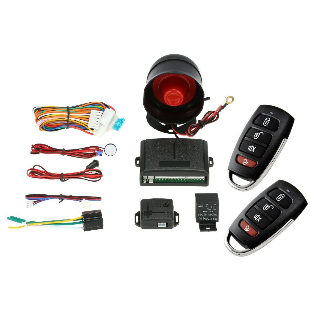 Universal Car Alarm Systems Remote Central Locking With Remote Control ...