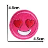Love smile emoji iron embroidery patch clothing jeans jacket kids patch sticker clothes decoration patch