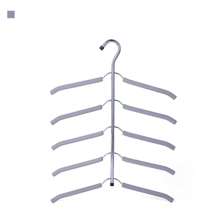 

hot selling saving room metal hangers EVA cloths hanger, Black or others