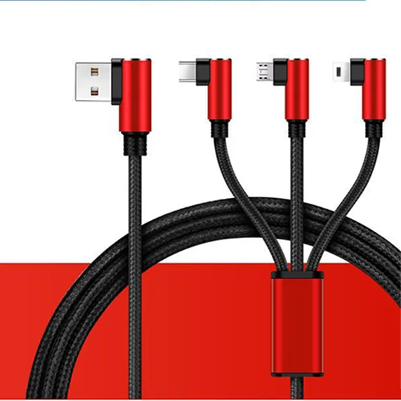 

Micro Type C 1 M Fast Charging 3m Phone 3a 2.4a 1.2m And Cartoon Multi Colores Naylon Original Adapter 3 In Cable Usb 1m20, Mix color