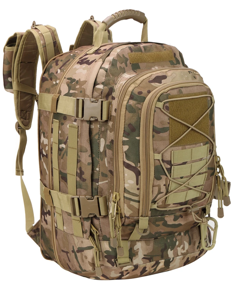 

outdoor waterproof riding hiking backpack mountain hiking backpack military shoulder backpack Military bag, Camouflage yellow- military bag