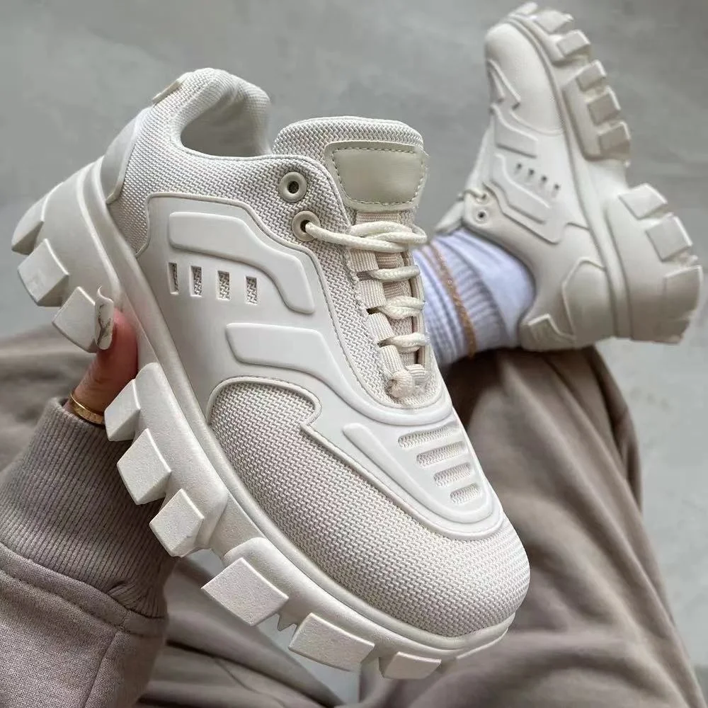 

2021 Fashion Trainers Shoes Women Casual Sport Shoes Footwear Lady Wedge Lace Up Sneakers