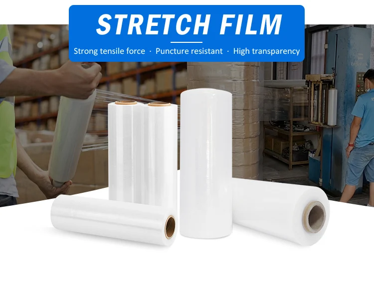 Factory Price Transparent PE Color Stretch Film Soft and Moisture-Proof for Industrial Use Casting Process supplier