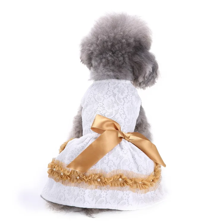 

Wholesale 2022 new dog dress fashion summer cute small girl dog wedding dress clothes