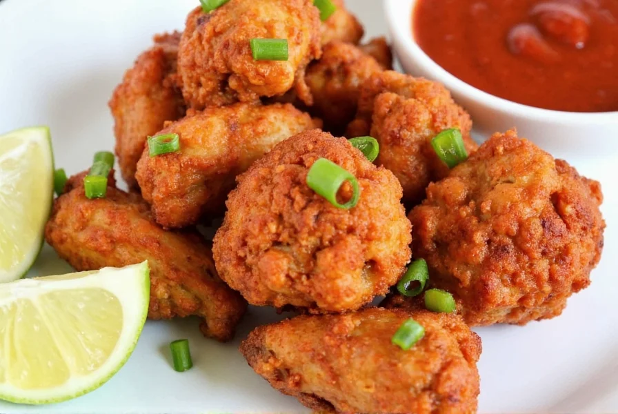 Cauliflower Hot Wings Serving