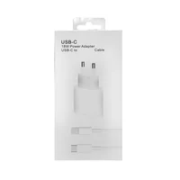 

free shipping 18W Fast Charging Usb-C PD Adapter 3A data cable 2 in 1 combo package power charger for apple iPhone 11 max