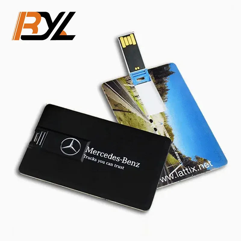 

Card USB 2.0 3.0 Metal Pendrive Promotional Gift Custom Full Color Printing Logo Business Credit Card USB Flash Drive