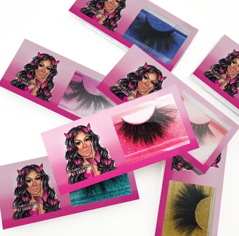 

25 mm 3d mink eyelash strip vendors customized boxes mink lash suitcase packaging eye lash mink