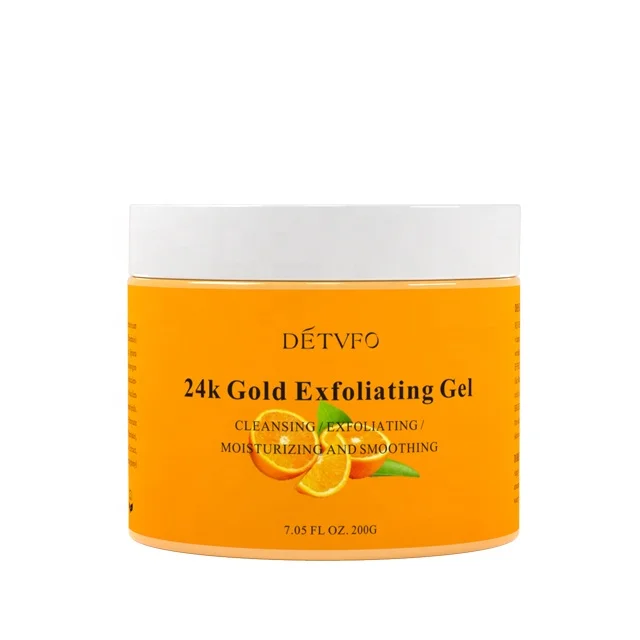 

Hot Sale Deep Cleansing Moisturizing 24K Gold Exfoliating Facial Gel