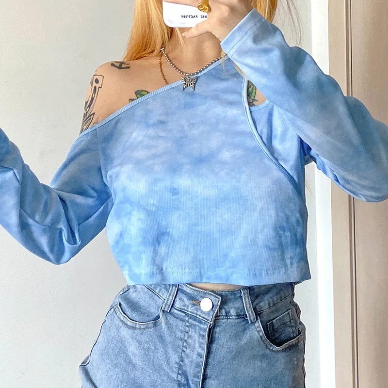 

2020 New Arrivals autumn fashion asymmetrical design casual women long sleeve tops