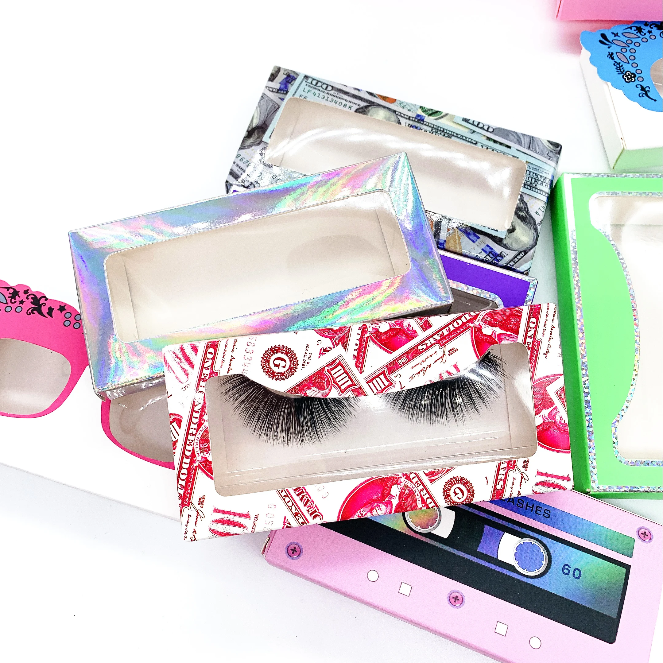 

2021 new arrivals wholesale china vendor high quality false mink eyelash, Black color