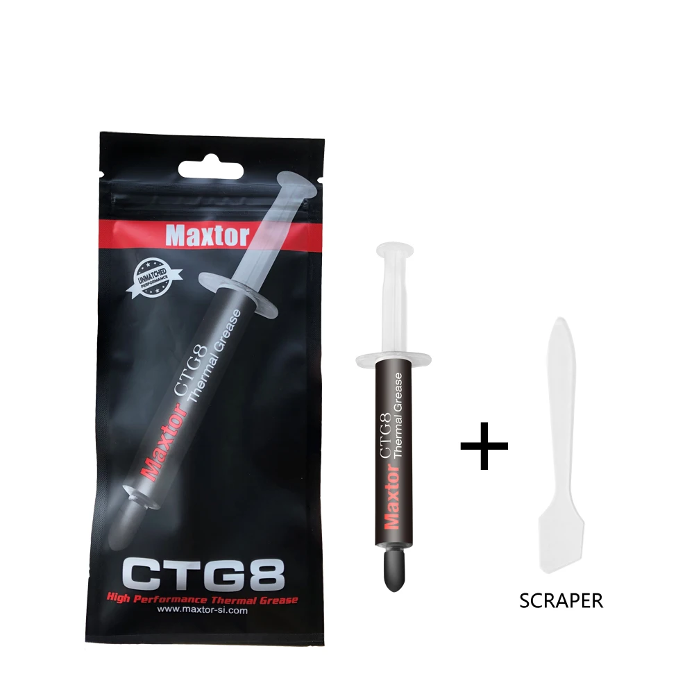 

CTG8D Hot Sale custom Syringe Packaging Grey Heat Sink Compounds for CPU GPU PC Thermal Conductive Grease Paste Plaster