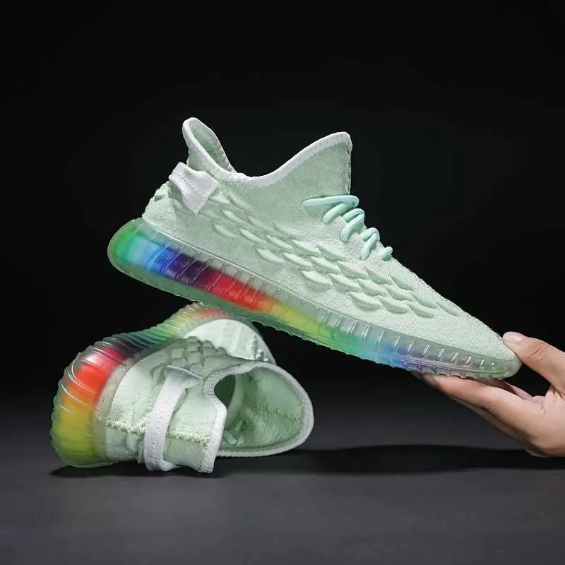 

Best-selling magnetic led lights men's sports shoes running