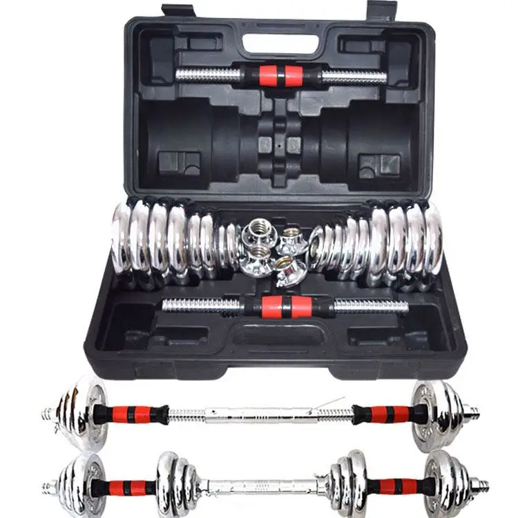 

40Kg Dumbell And Barbell Weight Box Dumbell Set Adjustable DS-P0001 Red