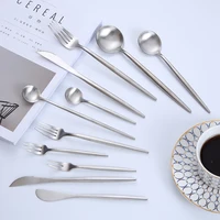 

Silverware set stainless steel cutlery piece spoon fork knife combo set