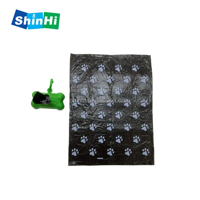 

Plastic biodegradable dog poop bags, Customized color