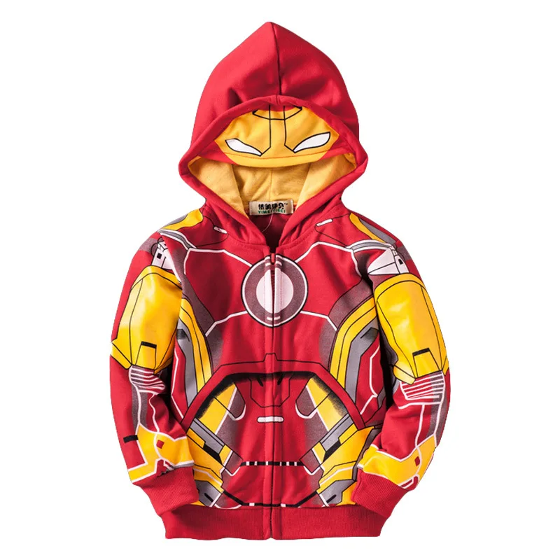 

Hot sale boys hoodies marvel superhero Thor Hulk Captain Spiderman sweatshirt children cartoon zipper hoodie, Multiple colors