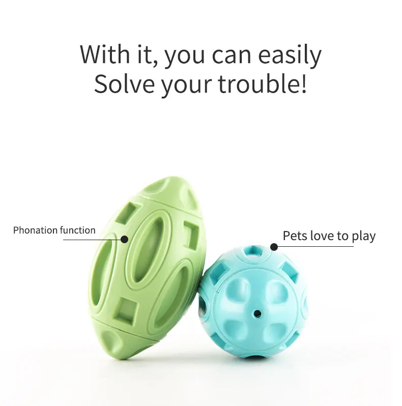 Chew Ball Dog Chews Toy Set Ecofriendly Dog Toy Ball Squeak Rubber