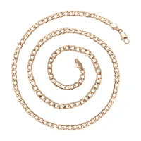

46354 xuping 2020 new arrival elegant design women 18K gold plated gold long cuban link chain necklace