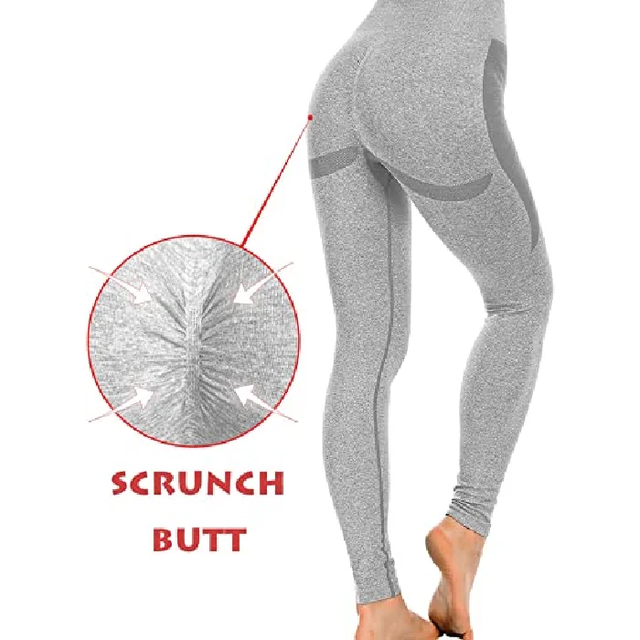 

Womens High Waist Seamless Yoga Leggings Workout Stretch Pants Scrunch Butt Lift Tummy Control Tights, Customized