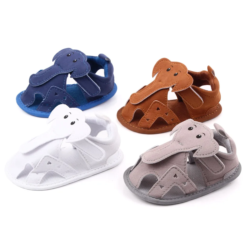 

Hot selling Summer 2020 baby Sandals Non-slip kids shoes, White/brown/blue/grey