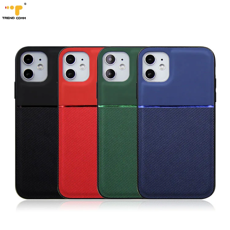 

Hot Custom PU 11 Phone Case Shockproof For iPhone 12 PU Leather Case, 4 colors