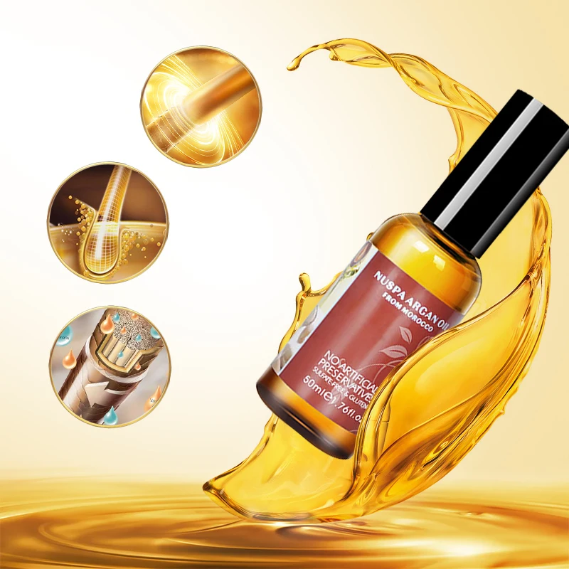 

ON SALE OEM Custom Logo Best Organic Hair Care Products Repair Natural Argan Oil Hair Serum
