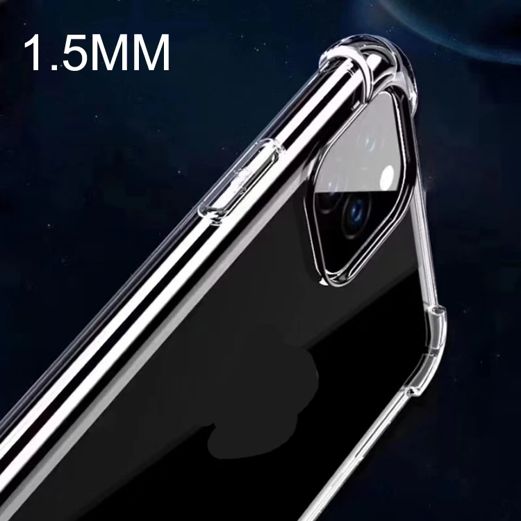 

Perfect Camera Protection Hole 1.5MM Airbag Shockproof Soft TPU Clear Transparent Phone Back Cover Case For OPPO Reno Ace